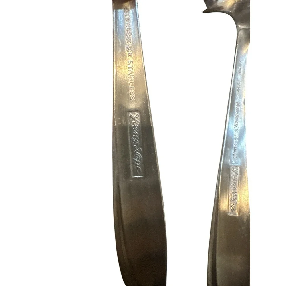 Heritage 'Young Hope' Pattern Stainless Flatware 3 Piece‎ Serving Set Japan